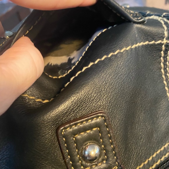 Tignanello Black Satchel Bag - Picture 10 of 14